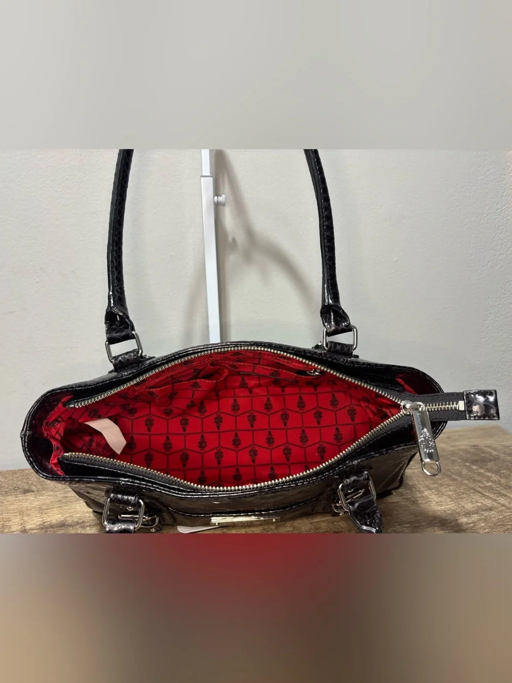 Mark Cross 1845 Collection Snakeskin Handbag